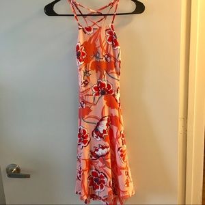 Charlotte Russe Floral Lace Up Dress